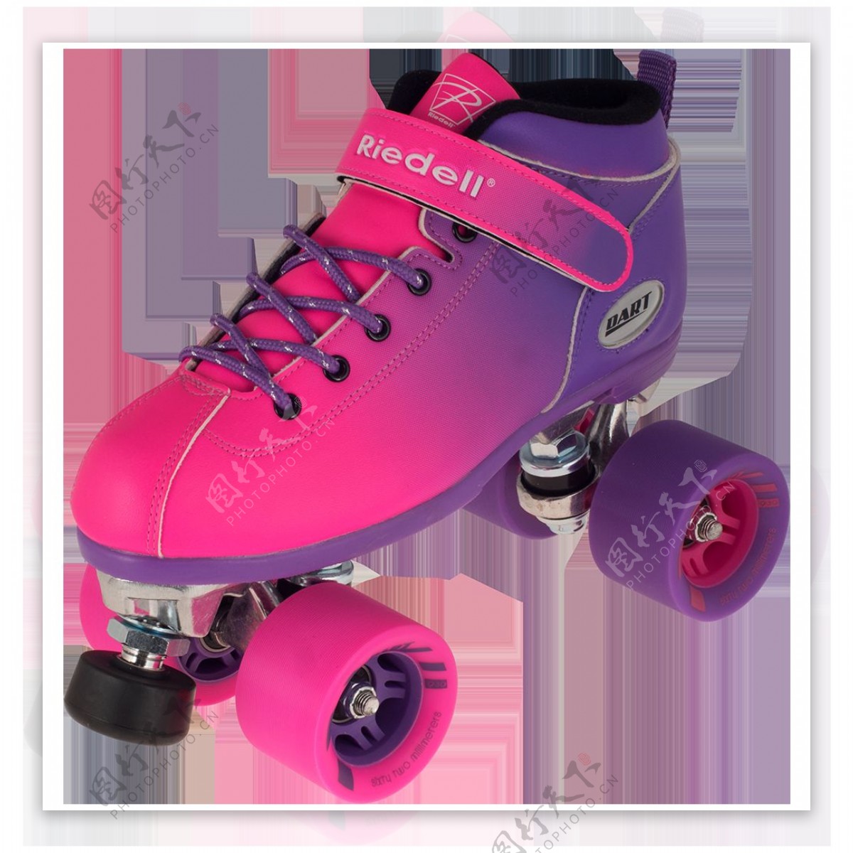 紫色渐变溜冰鞋免抠png透明素材