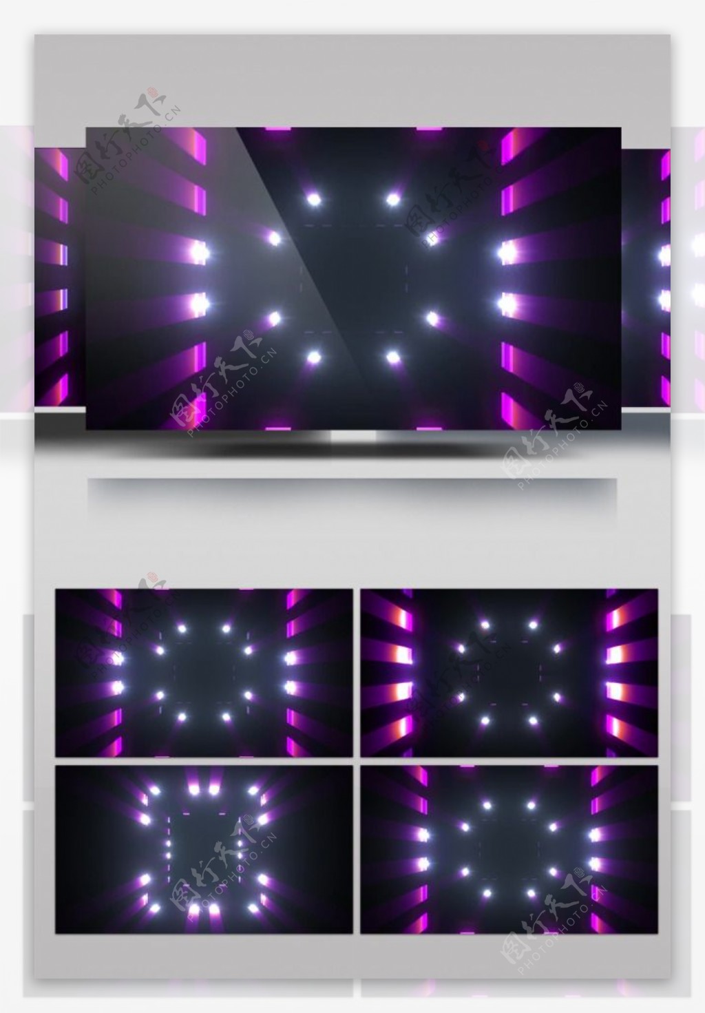 紫色方框动态视频素材