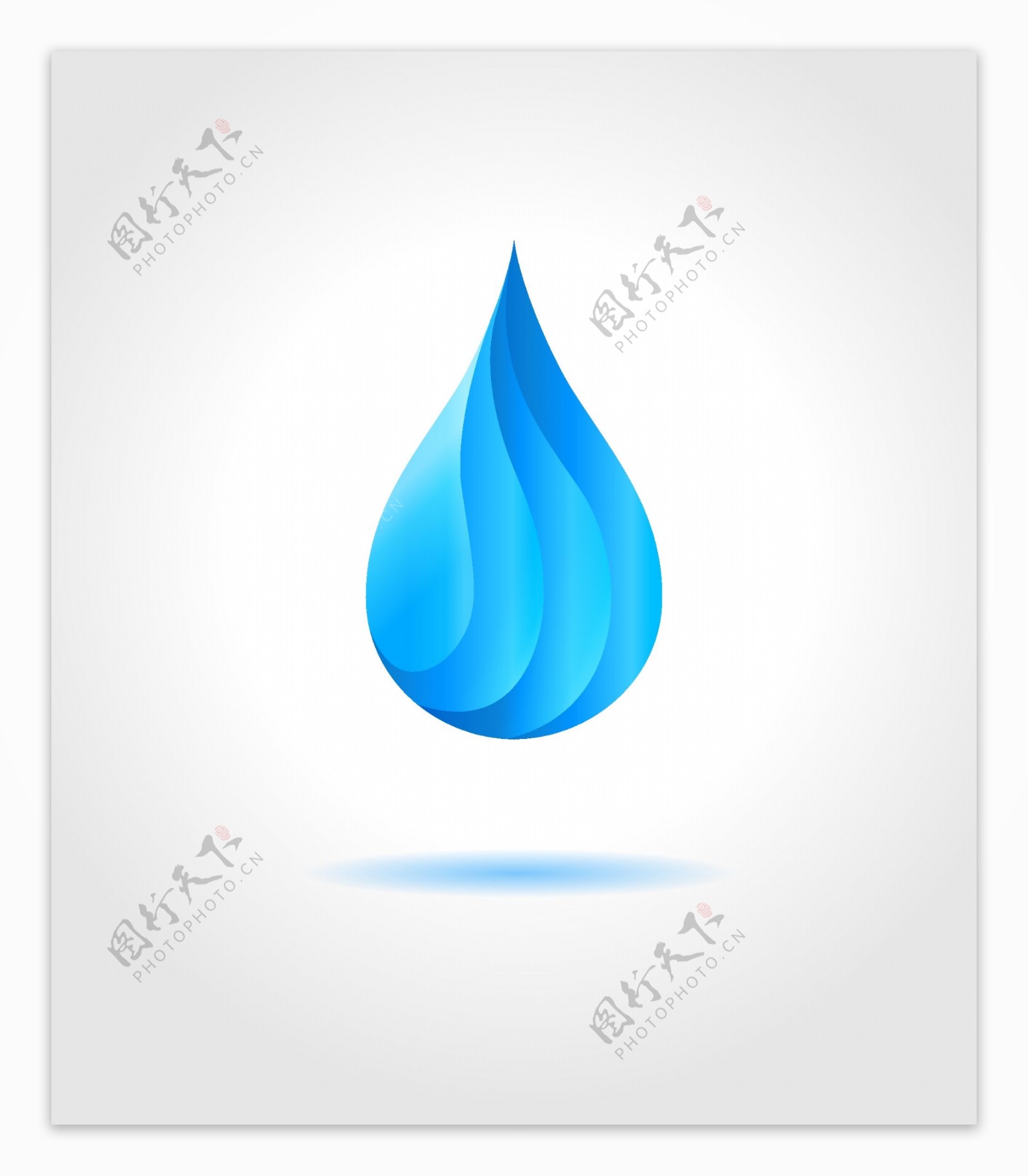 蓝色水滴标志