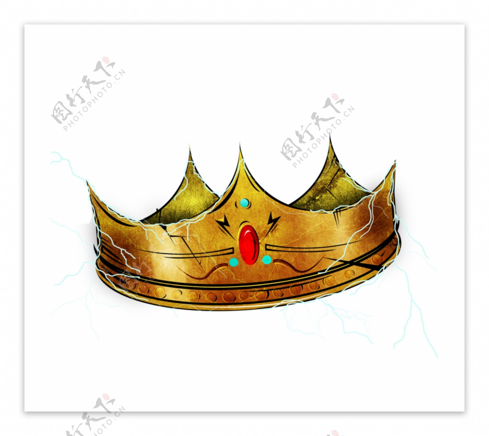 镶宝石的皇冠免抠psd透明素材