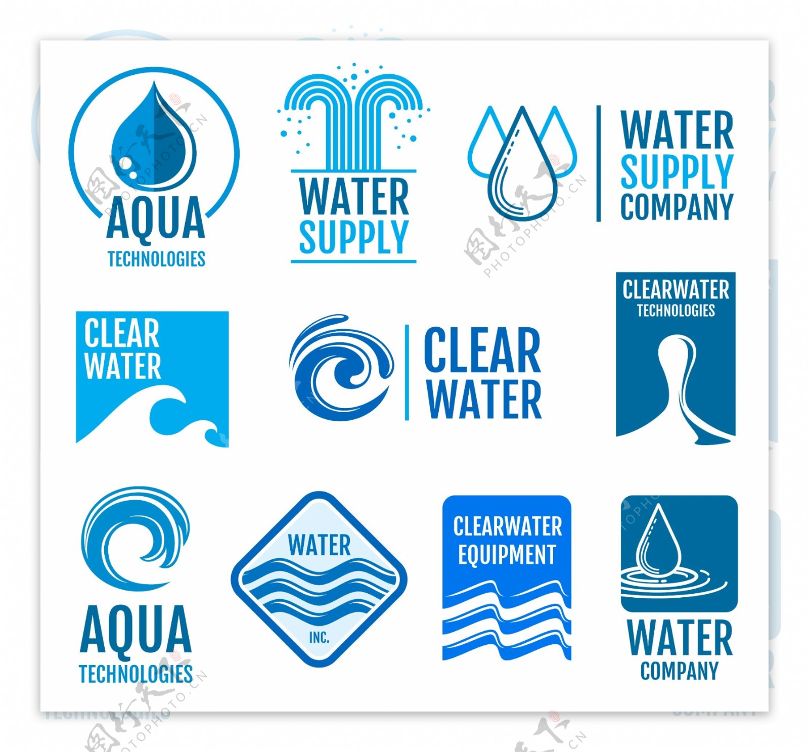 天然水标签标志