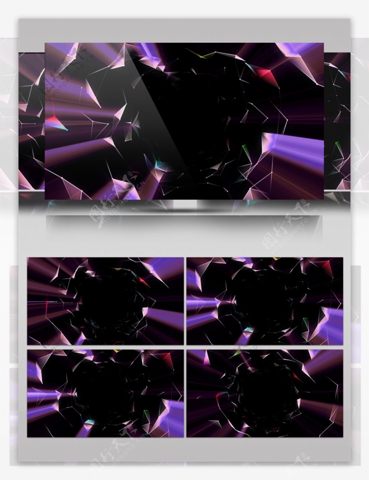 紫色星座图通道视频素材