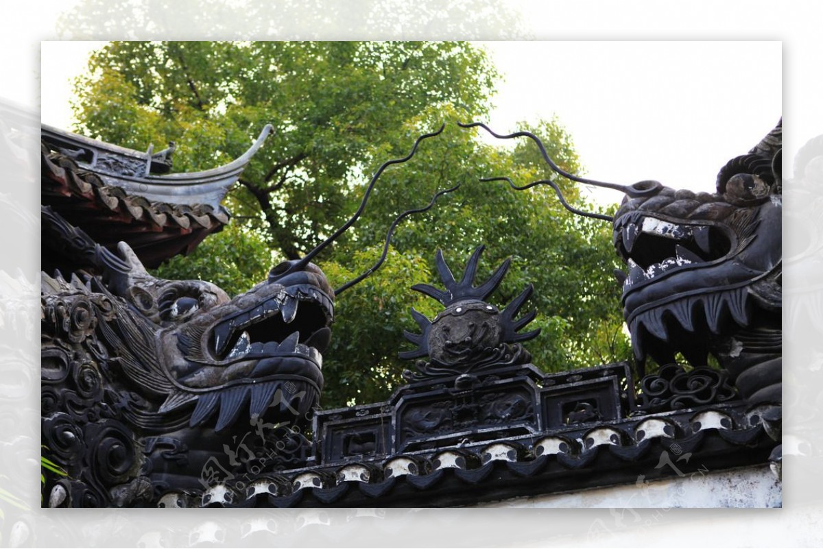 上海豫园龙墙