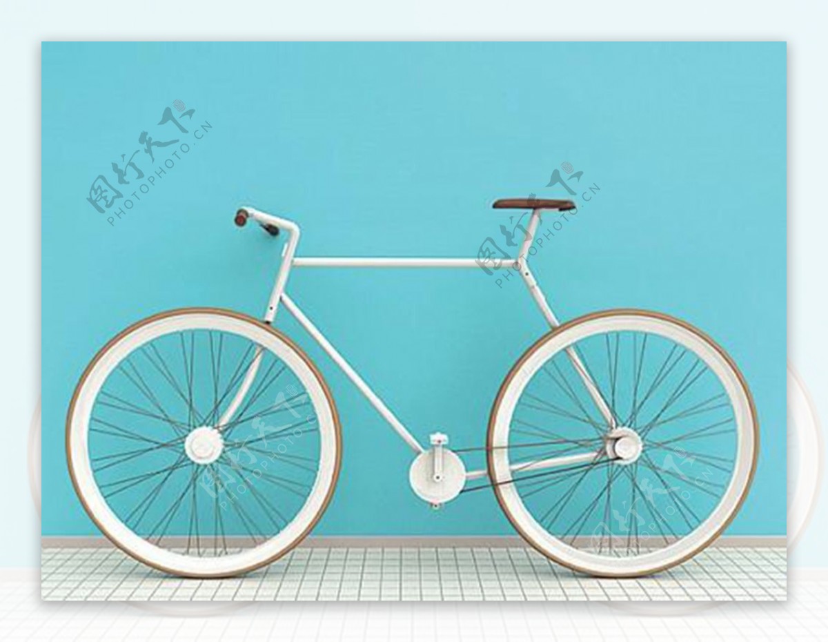 概念折叠自行车