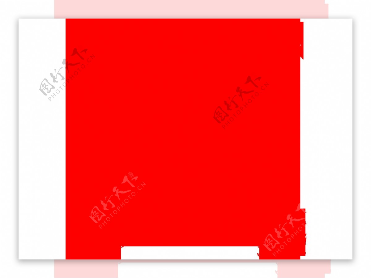 红色中国风装饰图案png元素