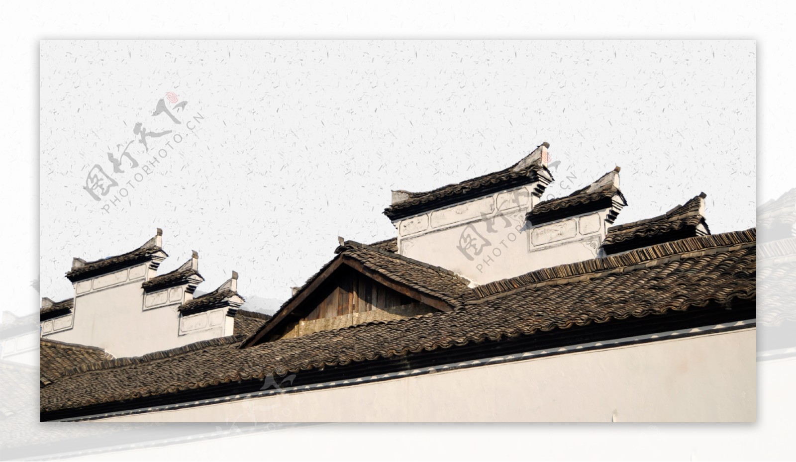 中国风建筑屋檐背景
