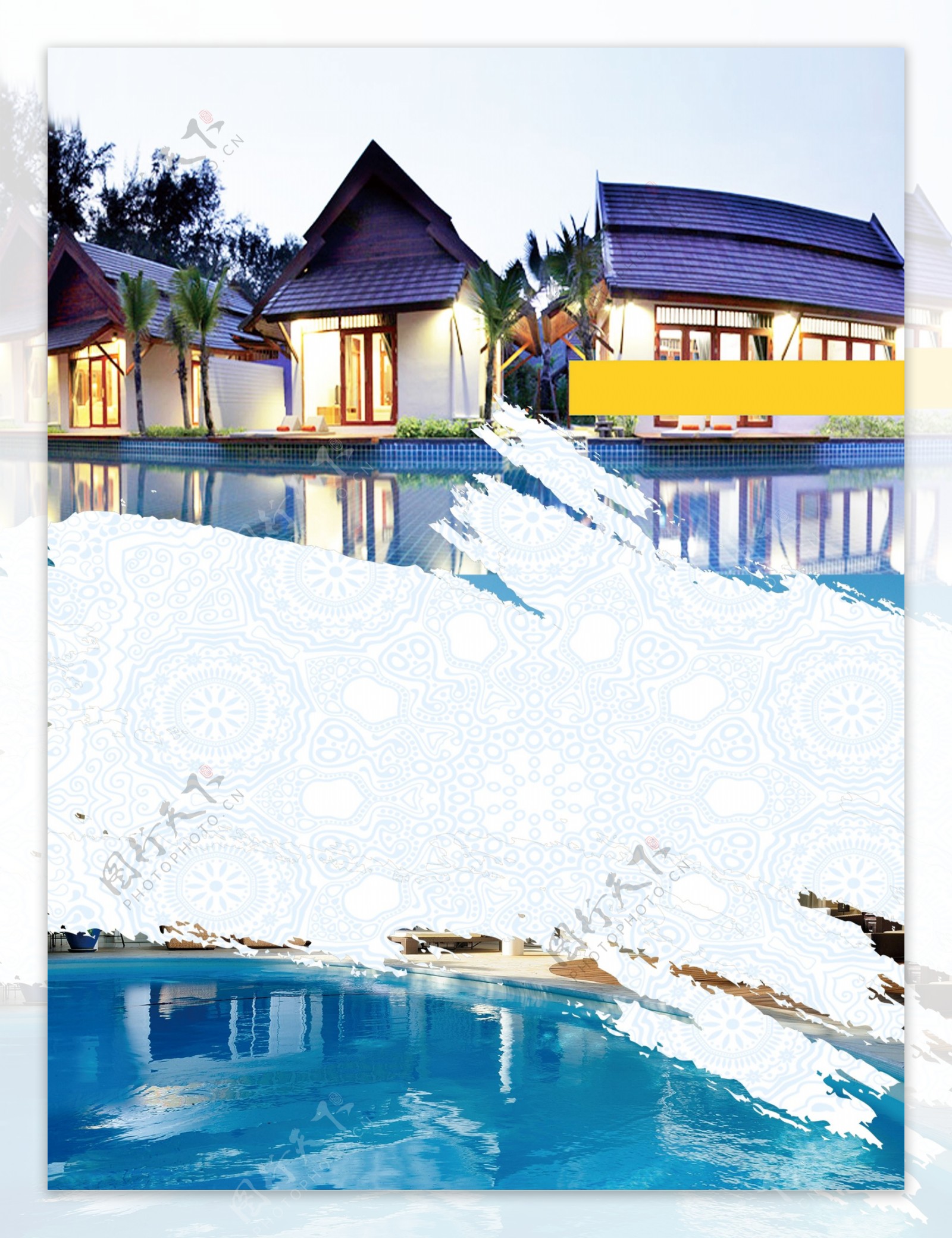 泰国旅游海报背景设计