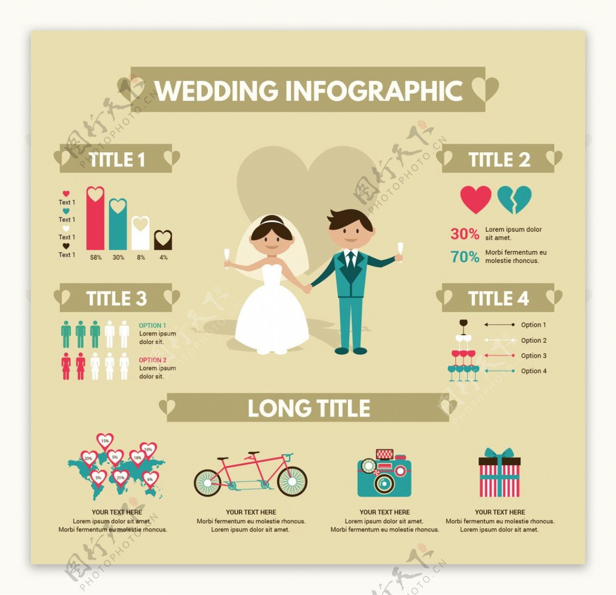 婚礼信息图表