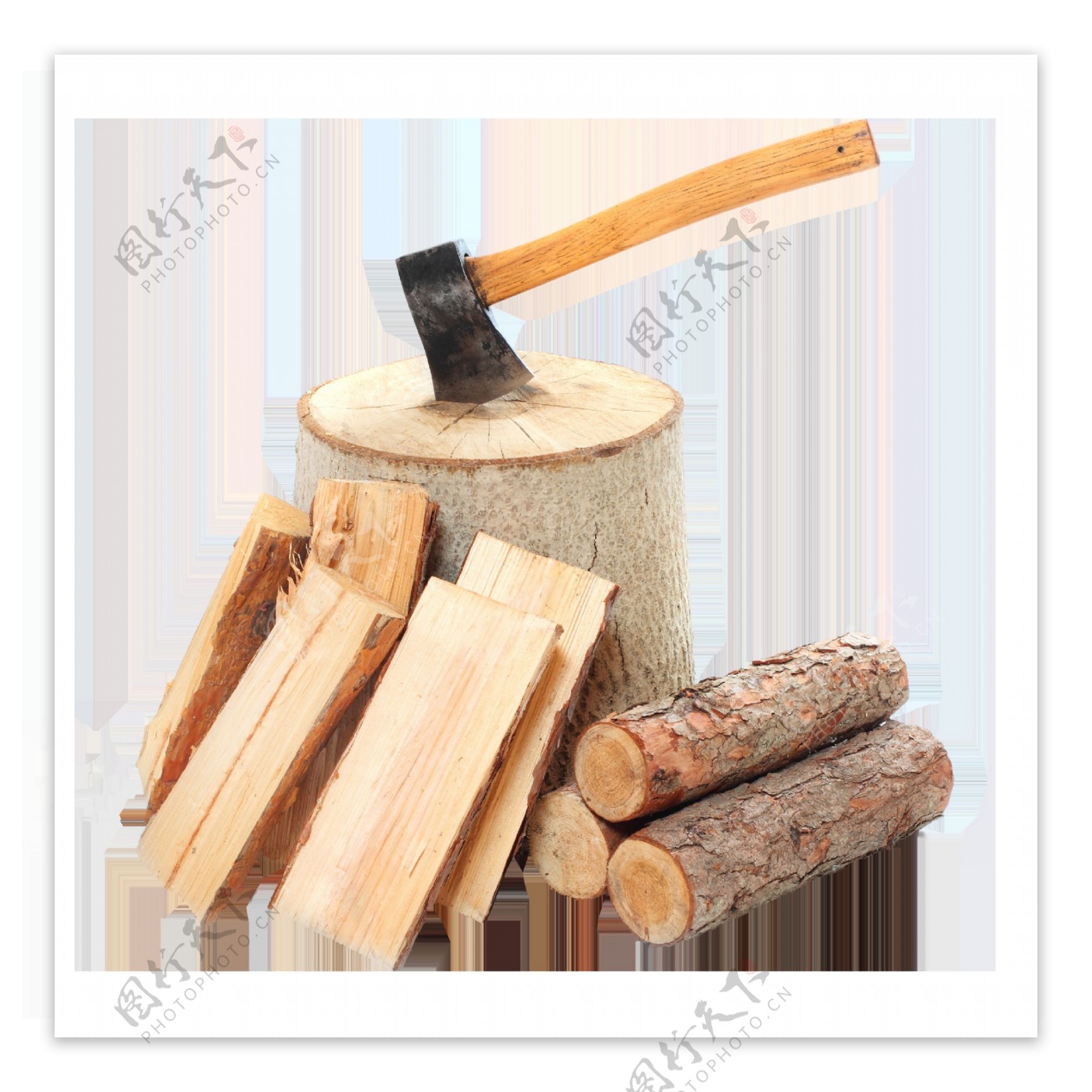 圆木头木材png元素