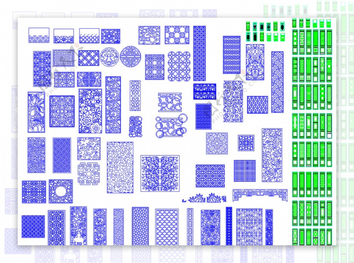CAD花格各类装饰设