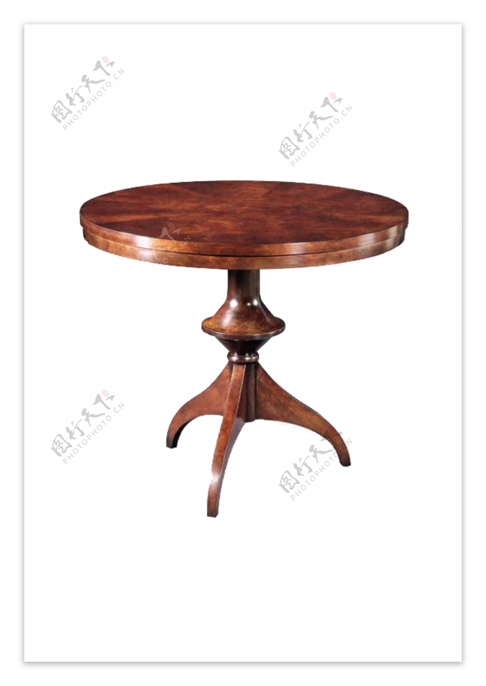 创意圆形木质桌子