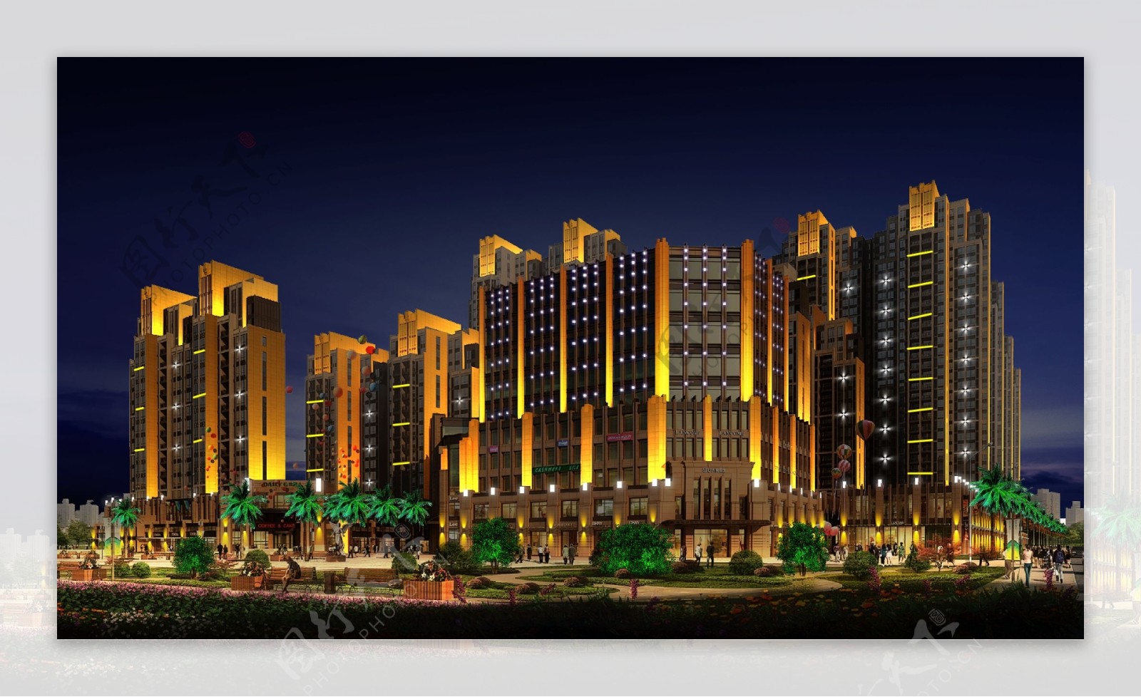 LED建筑夜景亮化图片素材-编号29587371-图行天下