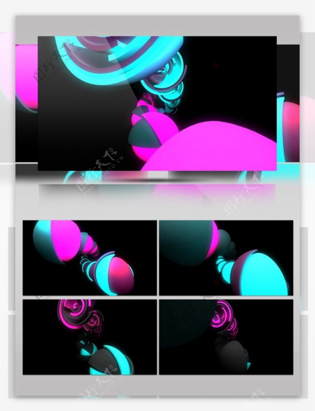 紫色琉璃光板动态视频素材