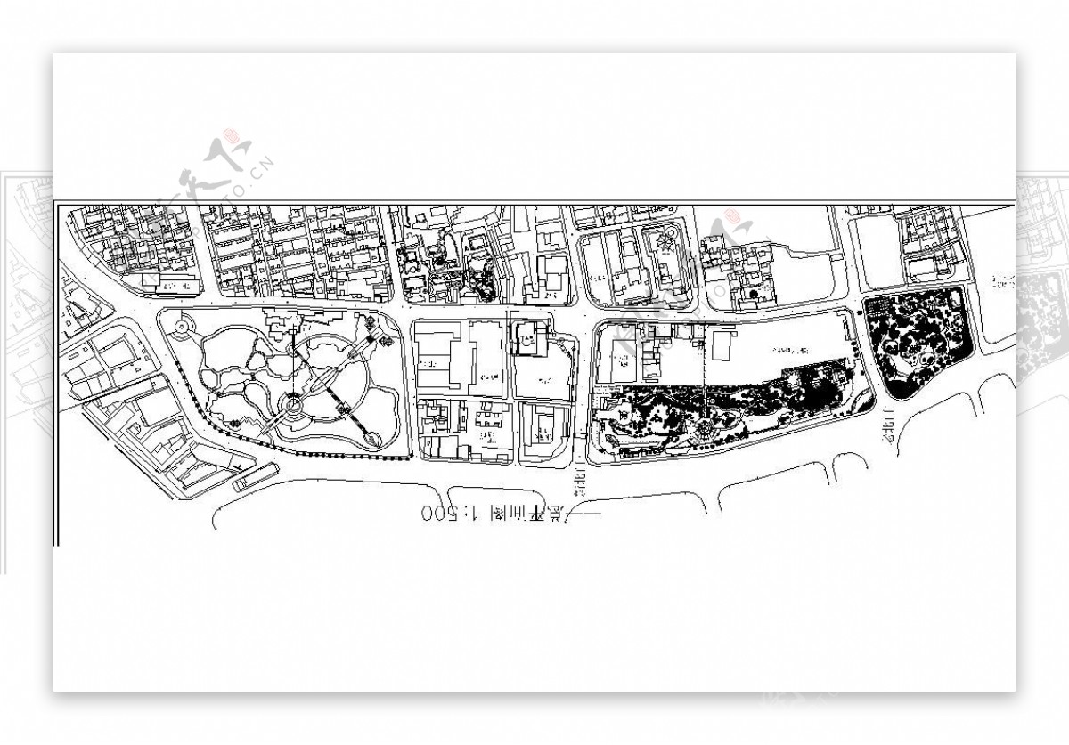 古城公园规划平面图