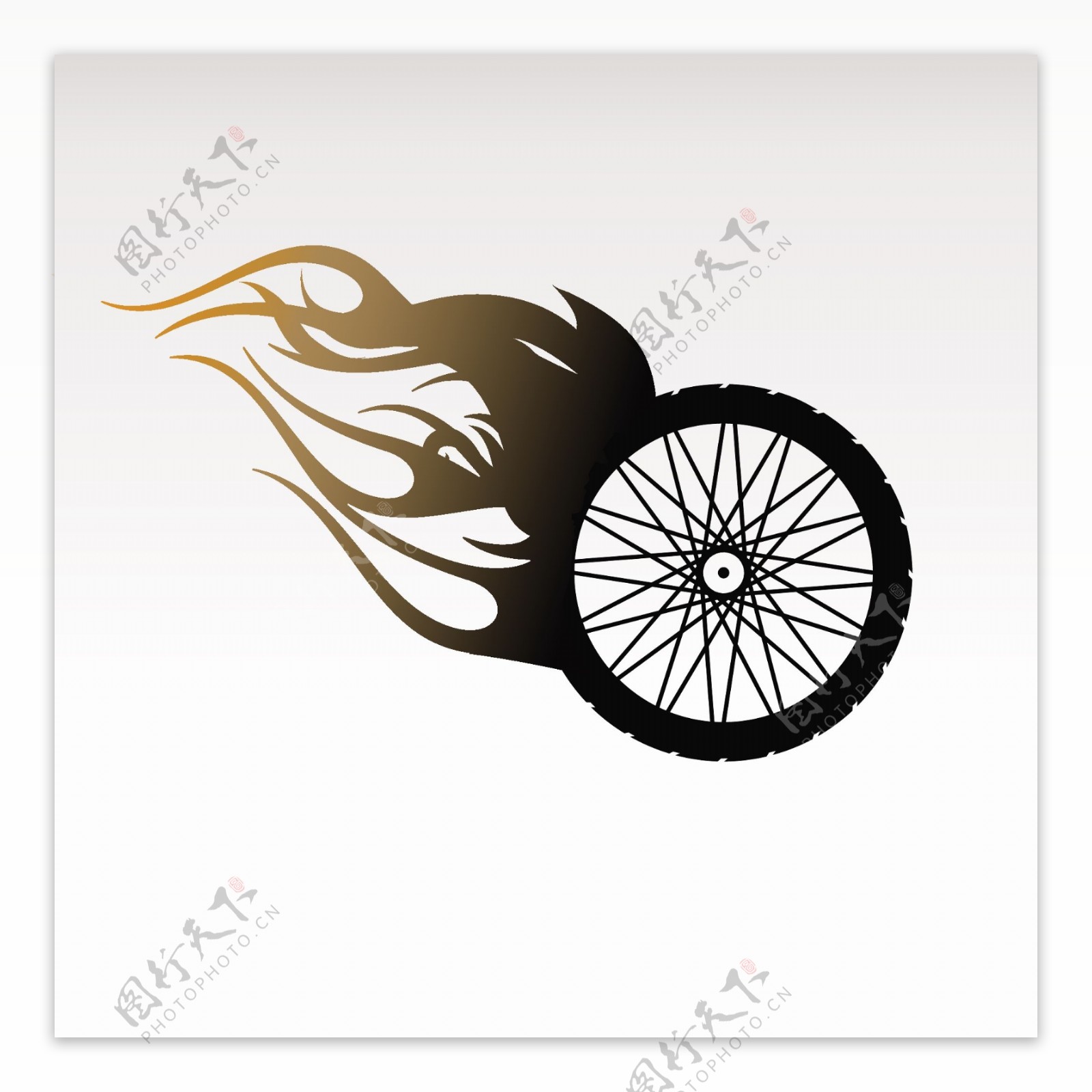摩托车轮子logo模板
