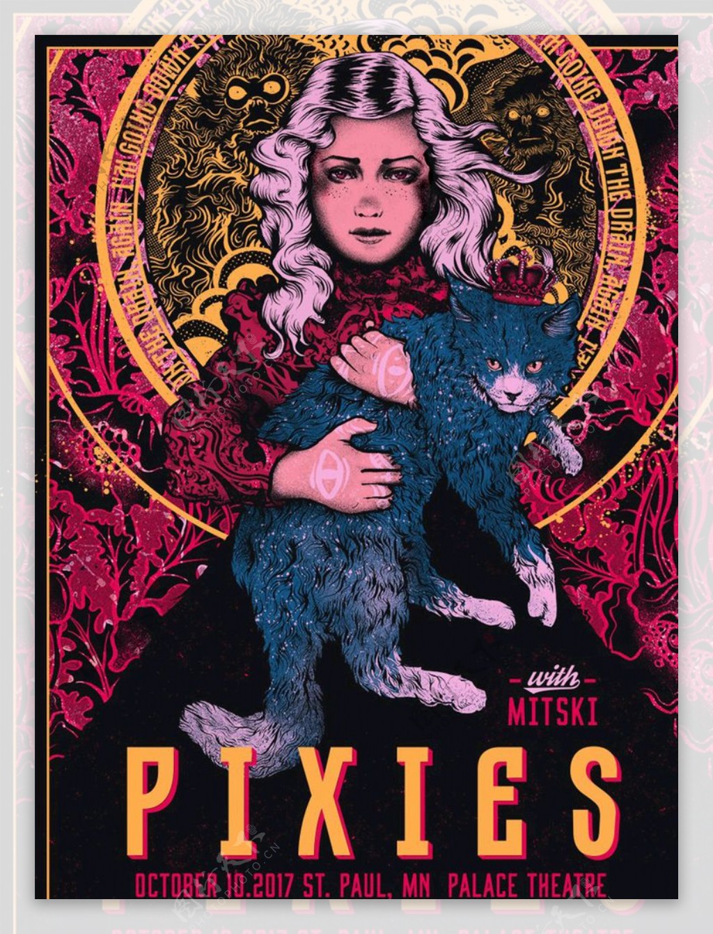 摇滚乐队Pixies音乐海报