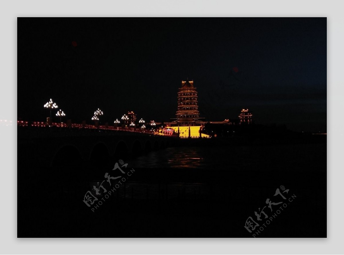 黄河楼夜景