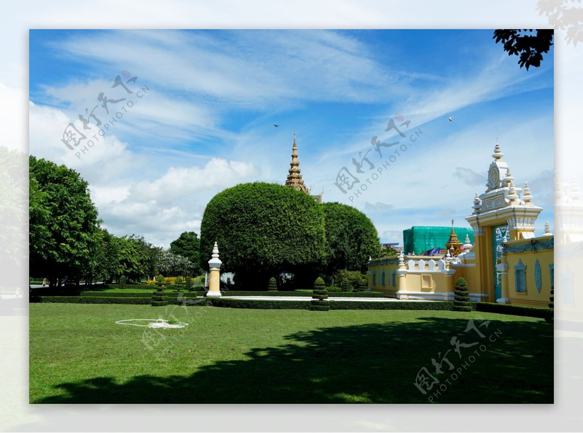 柬埔寨皇宫一角