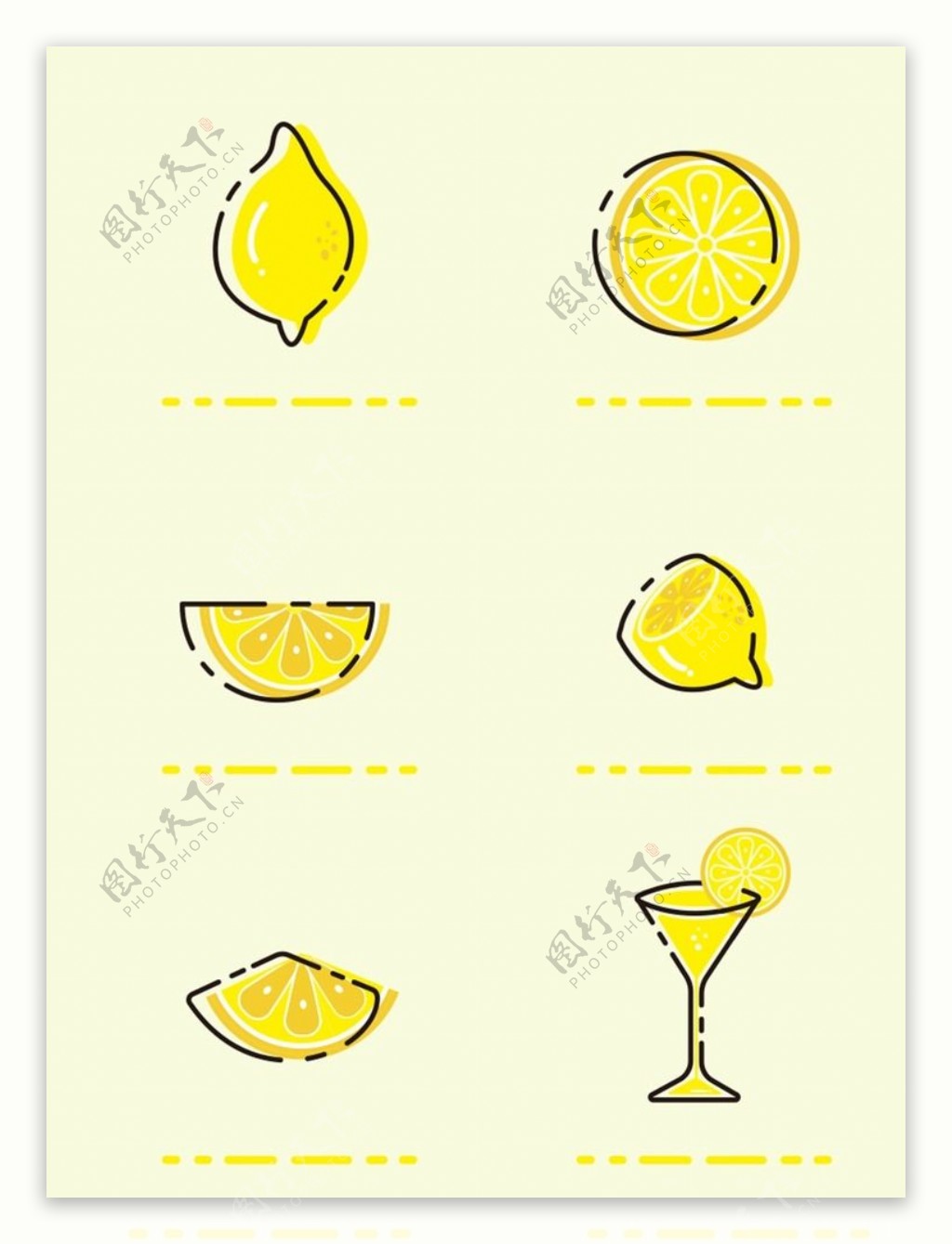 简约卡通MBE夏天柠檬元素设计