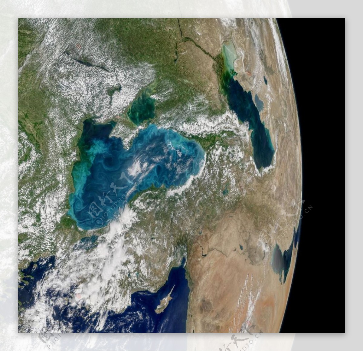 黑海卫星地图