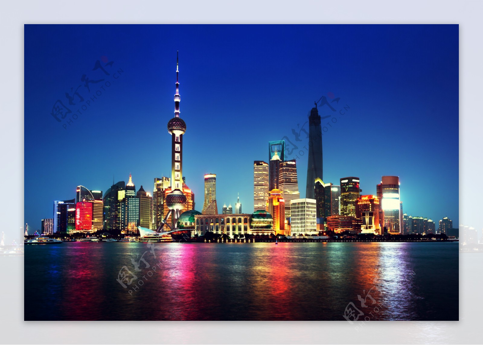 中国上海浦东地标夜景