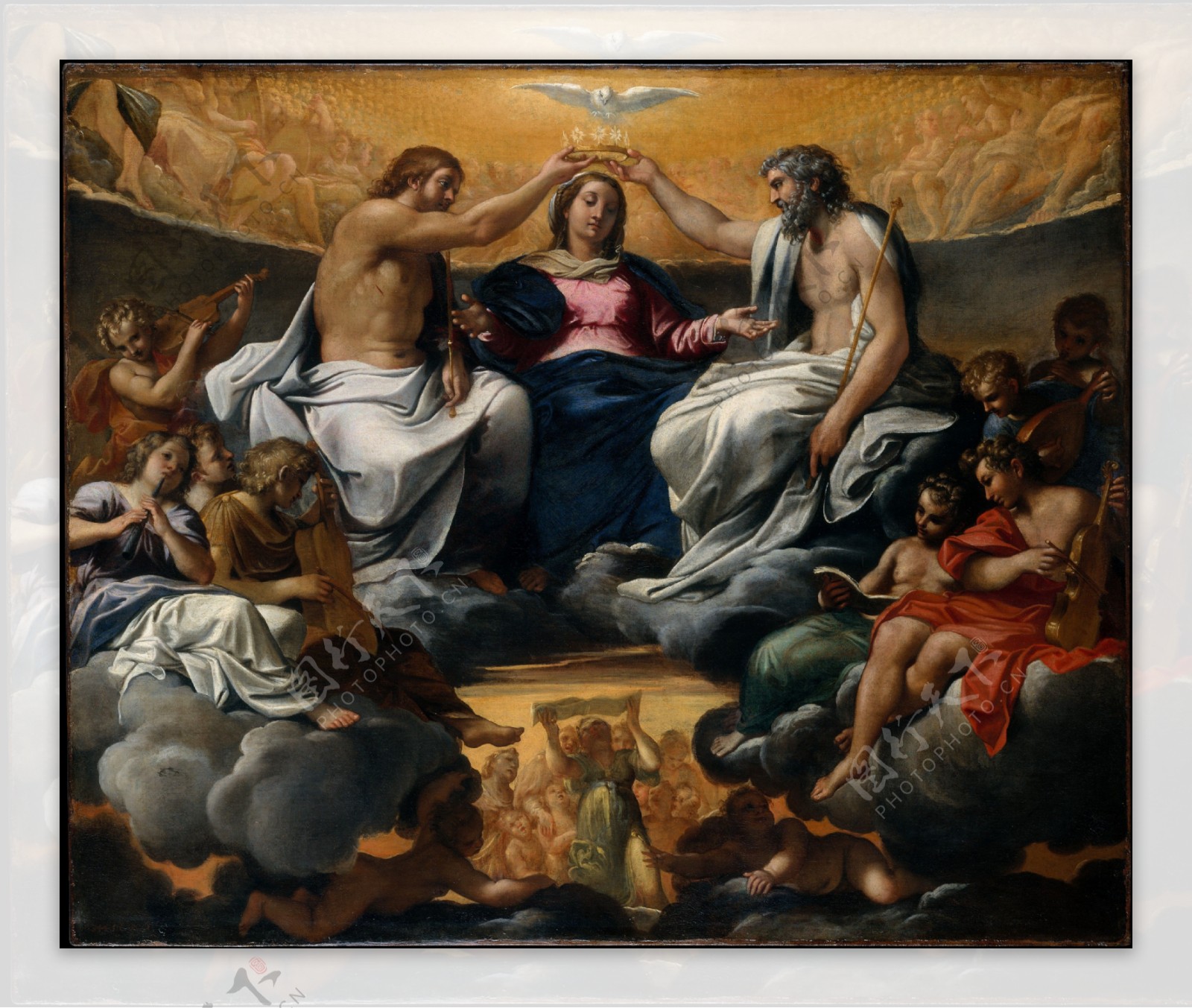 圣母加冕油画