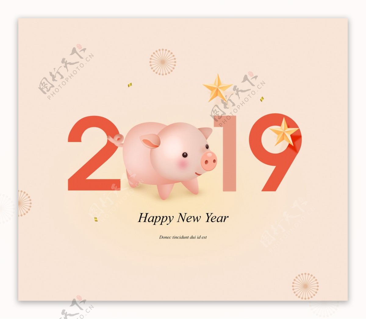 2019年猪年海报