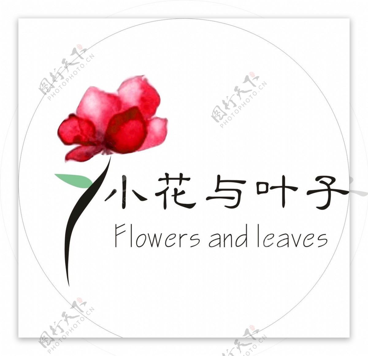 花店logo标志图标花