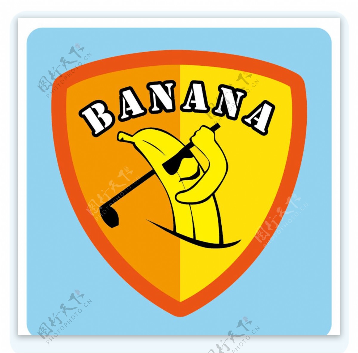 香蕉高尔夫队徽