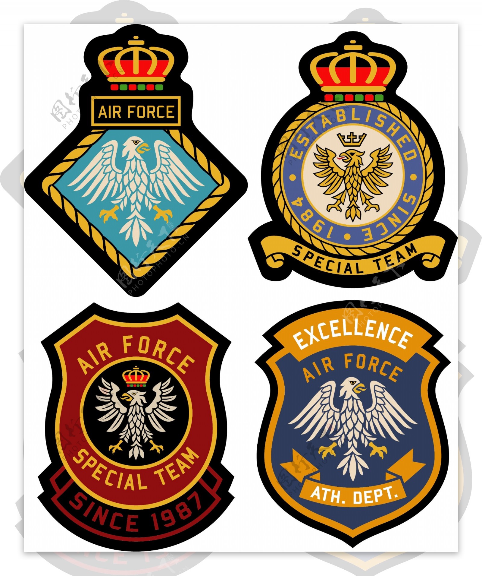 徽章特种兵服装设计标志