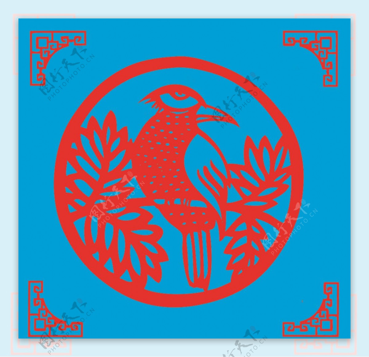 中国传统剪纸矢量的鸟设计元素素材免费下载(图片编号:2143549)-六图网