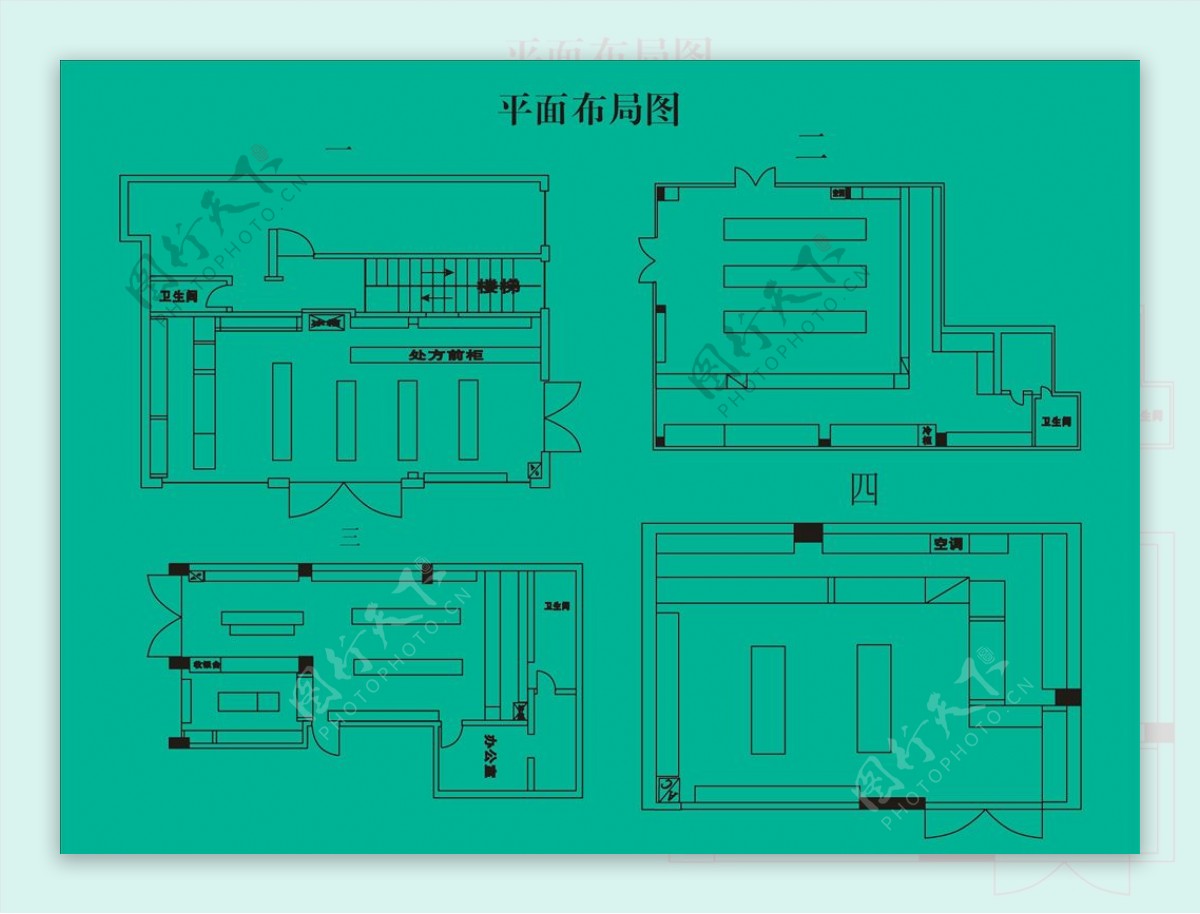 货架图效果图平面图立体图