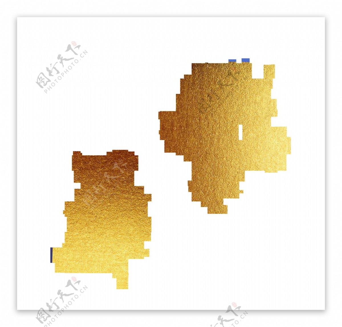 手绘质感金色锦鲤装饰素材