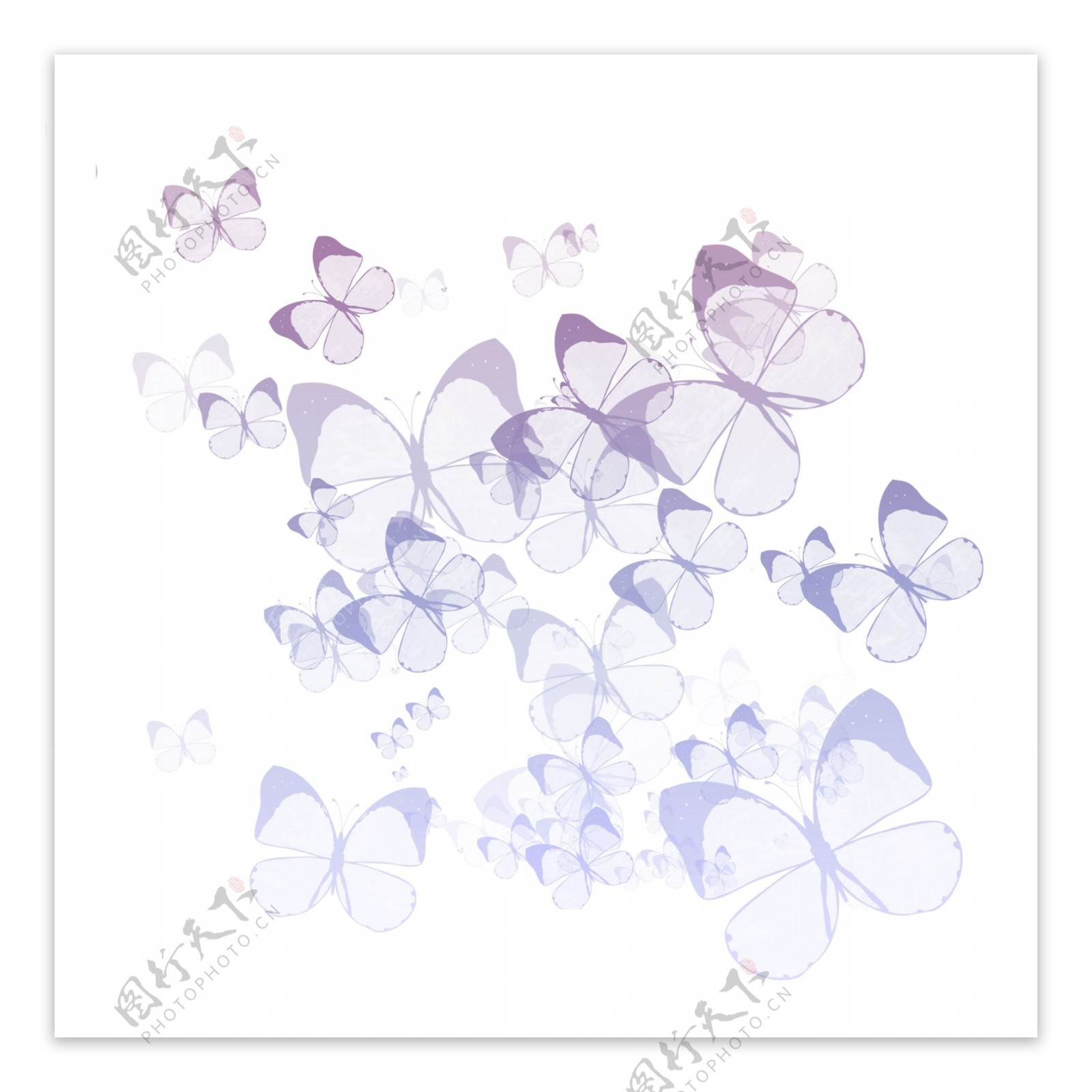 漂浮蝴蝶装饰图案素材底纹通用背景