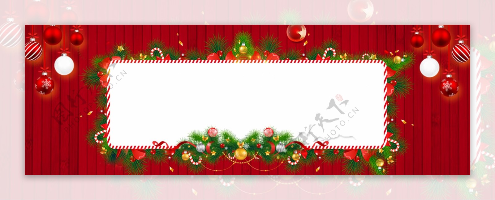 西方节日圣诞节促销卡通banner背景