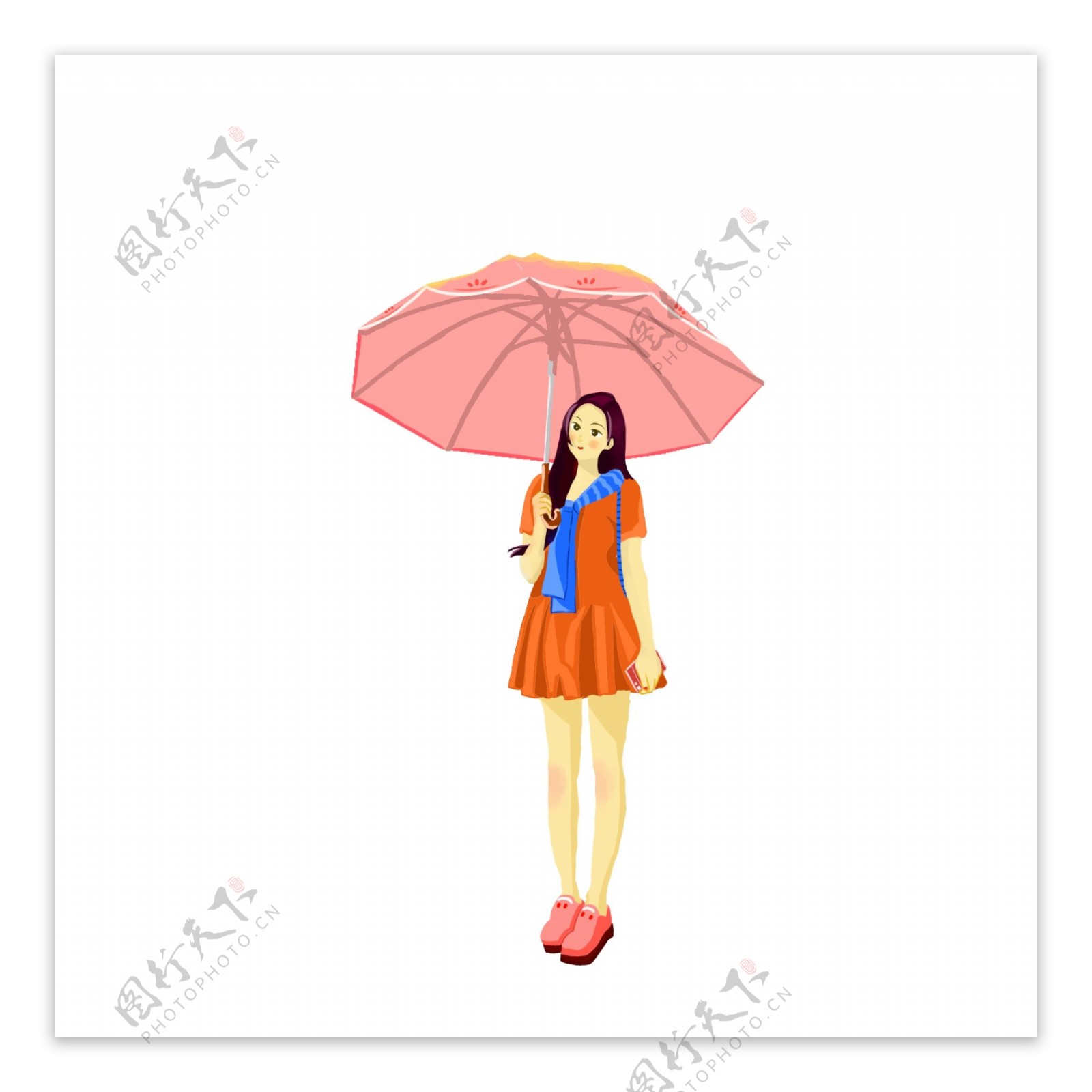 【绘画参考】女性撑伞的多角度动态姿势（动态速写素材） - 哔哩哔哩