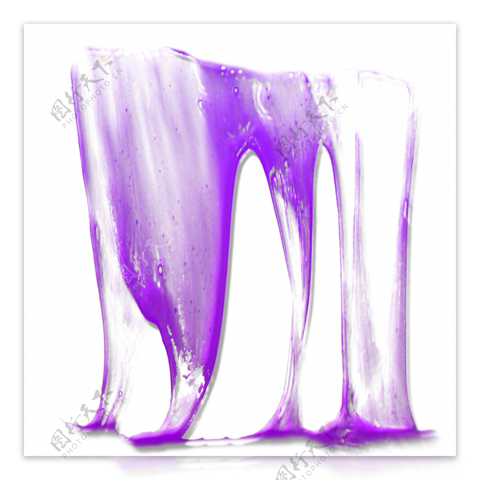 紫色唾液装饰元素png