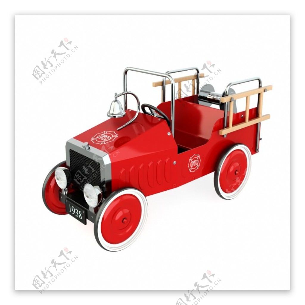 红色儿童玩具车模型