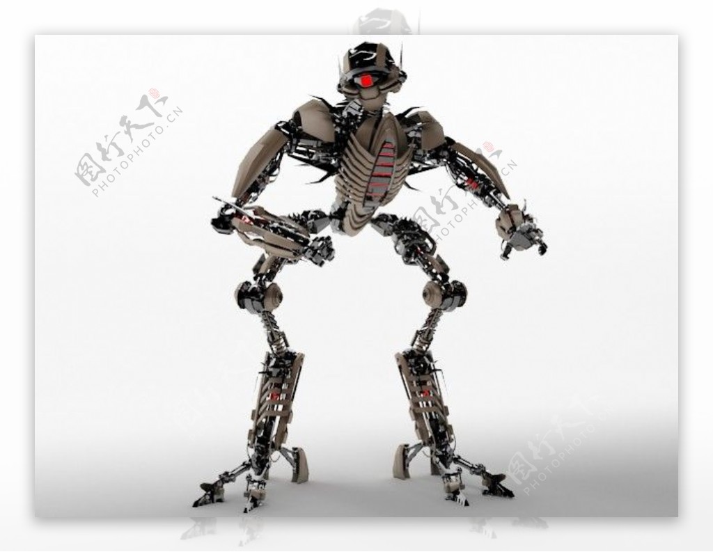 智能机器人3d模型4