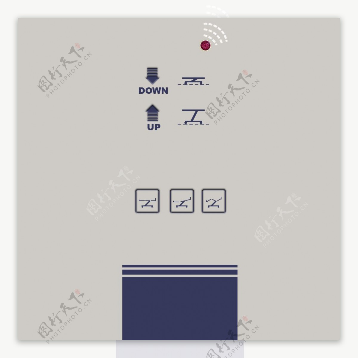 简约白绿色医院病床3d模型