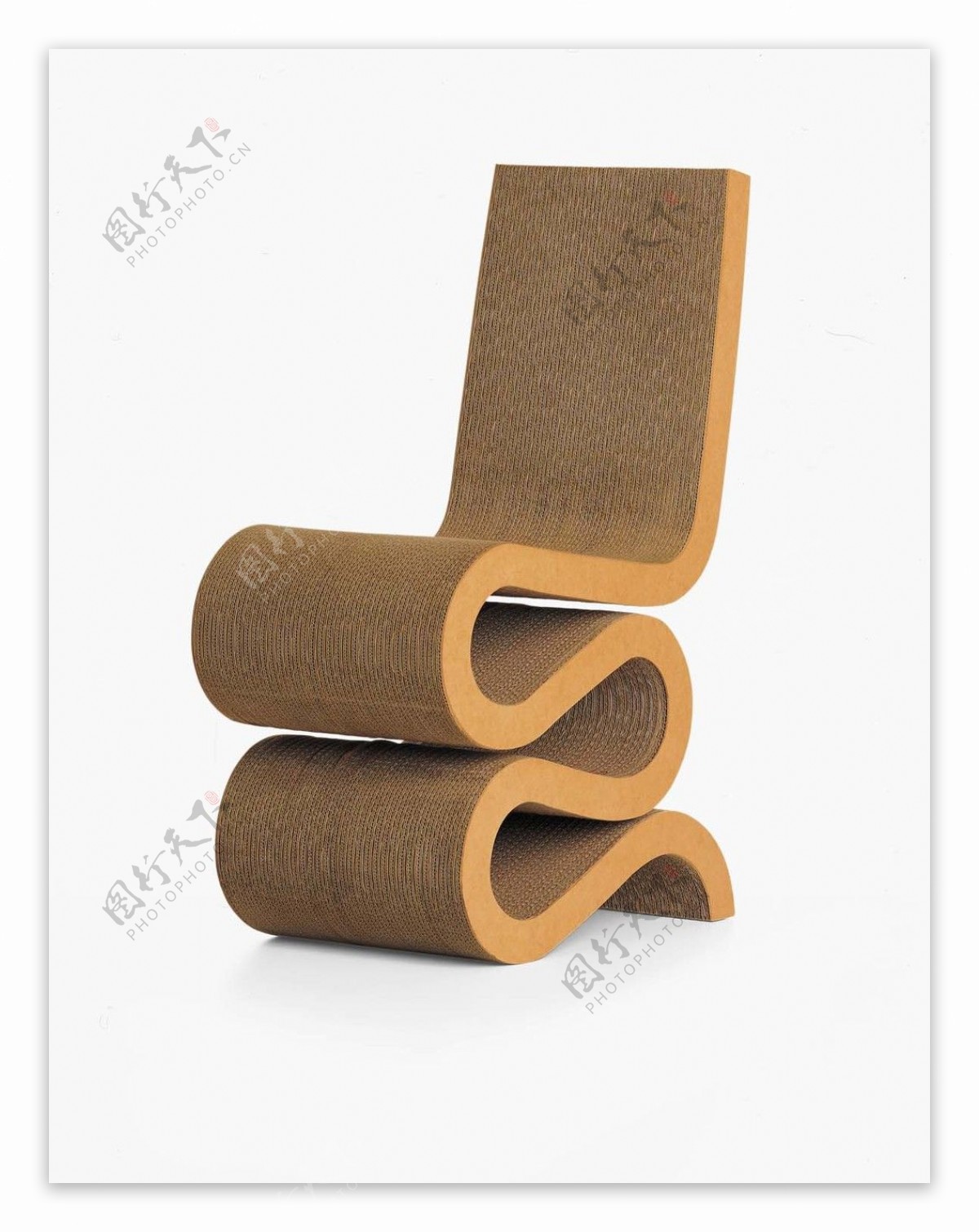 现代时尚创意简约木质椅子3d模型