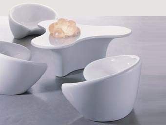 精美陶瓷休闲桌椅3d模型