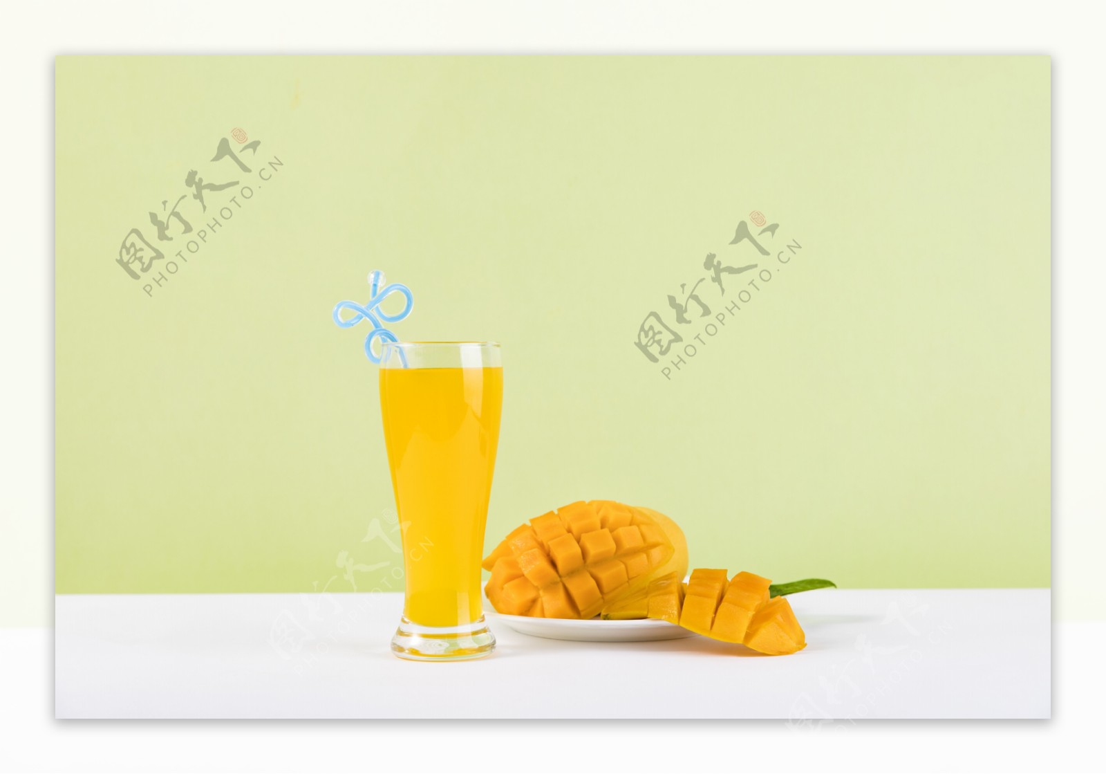 芒果和芒果汁