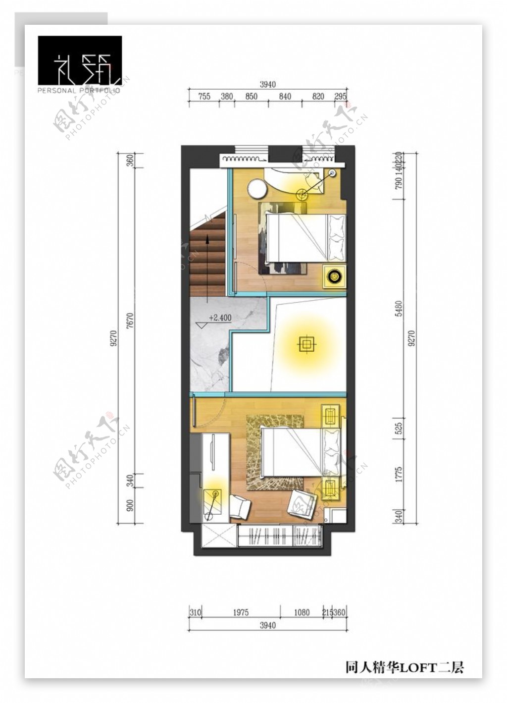 loft小户型平面参考