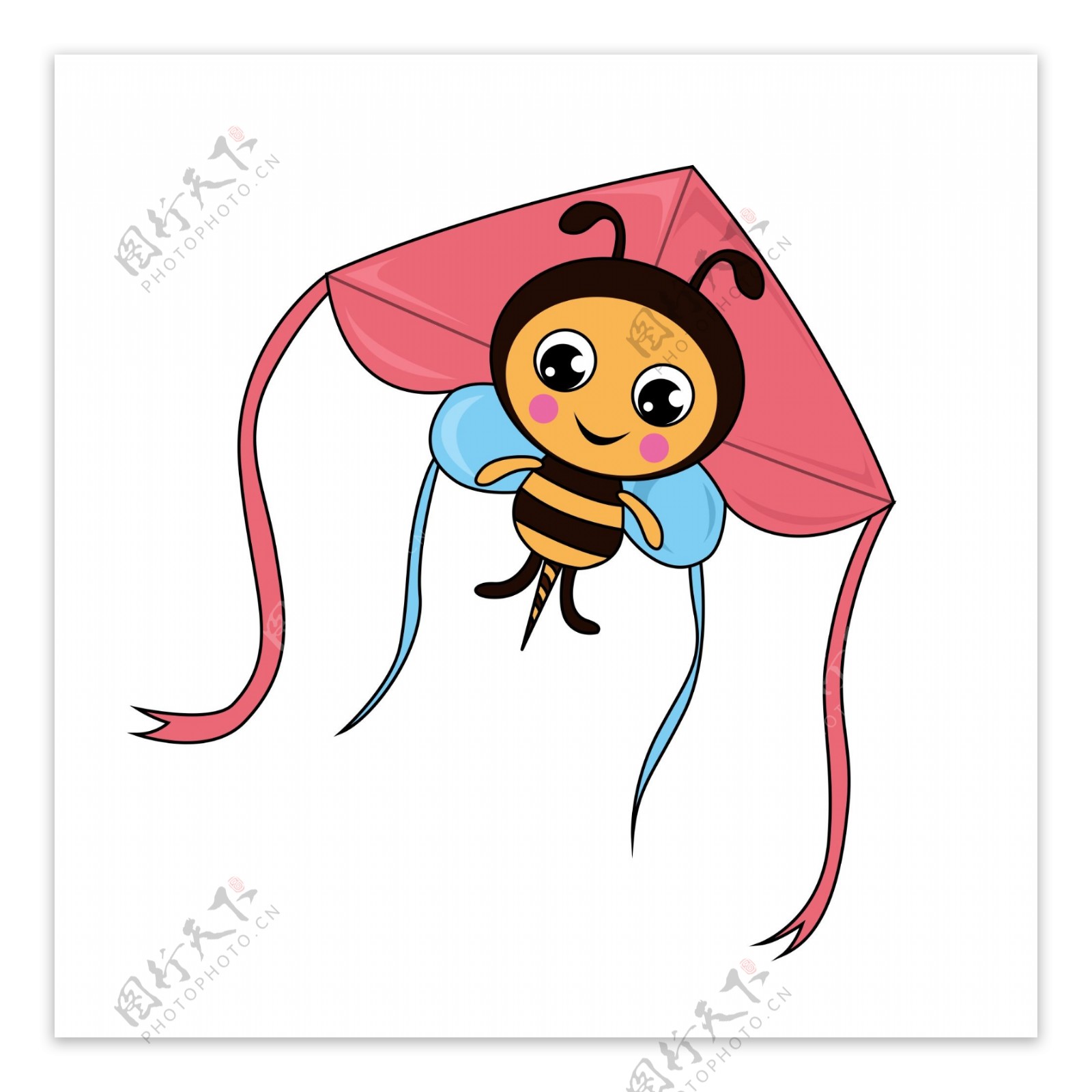 卡通蜜蜂风筝可商用