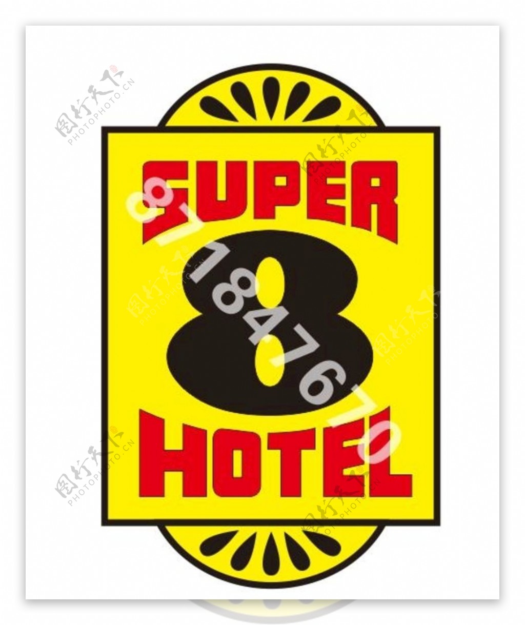 速八酒店logo