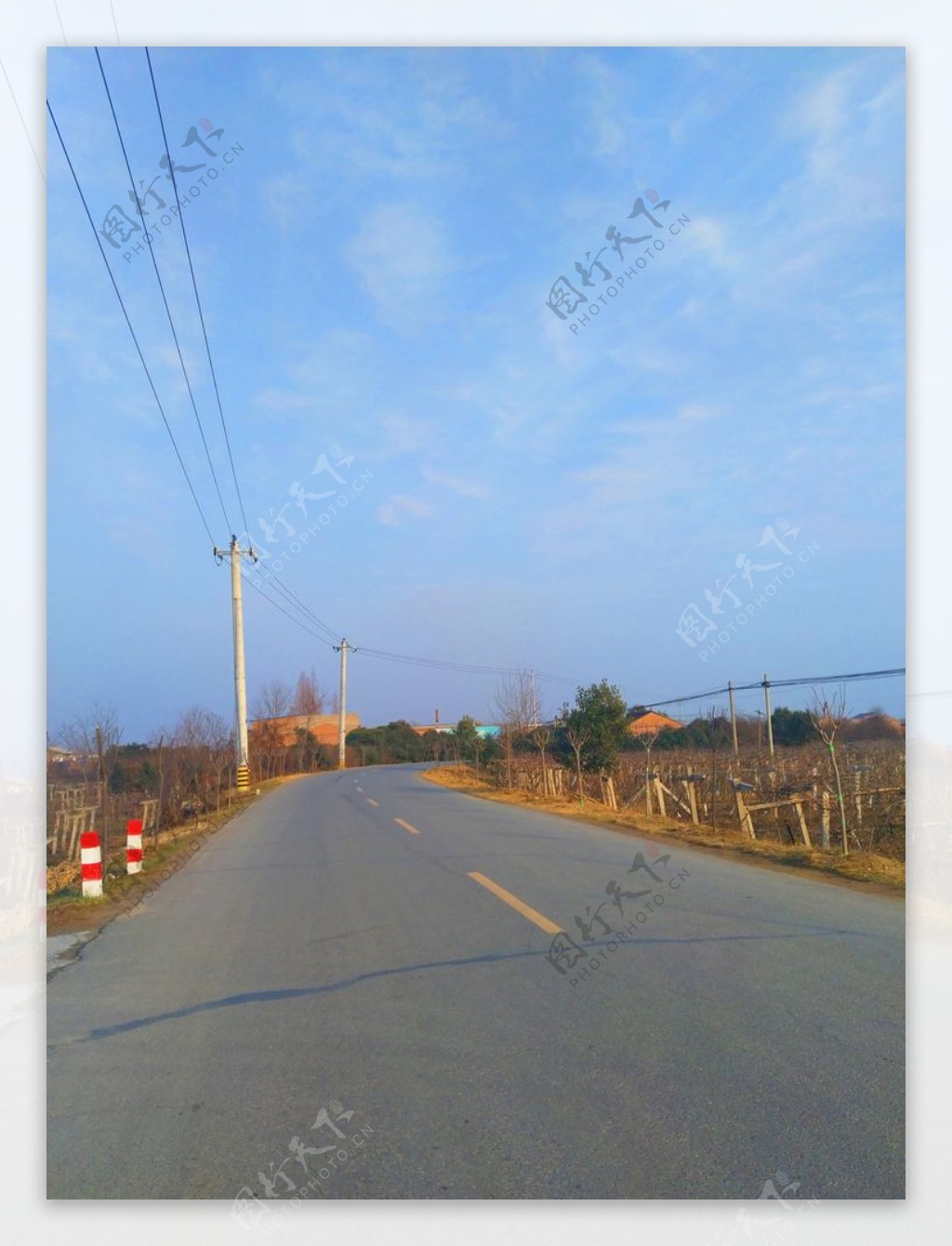 美丽的乡村道路风景