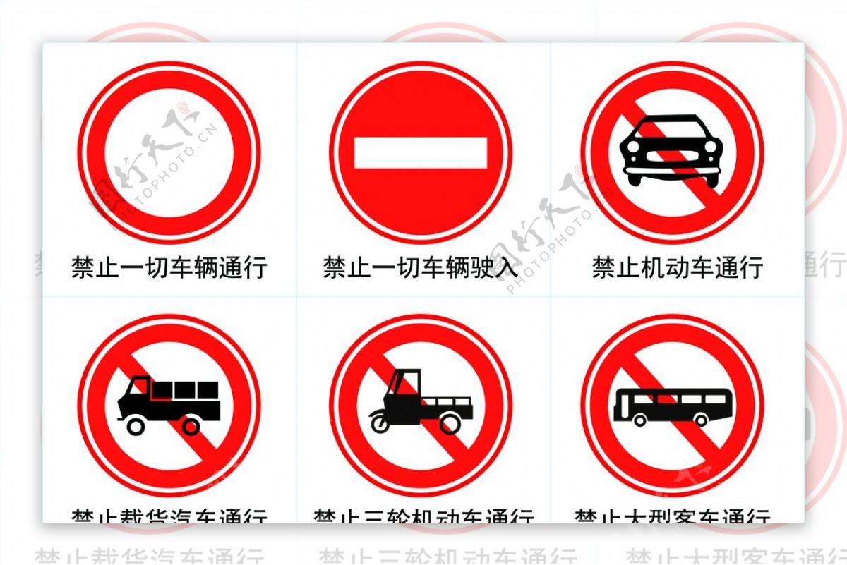 交通禁止标识