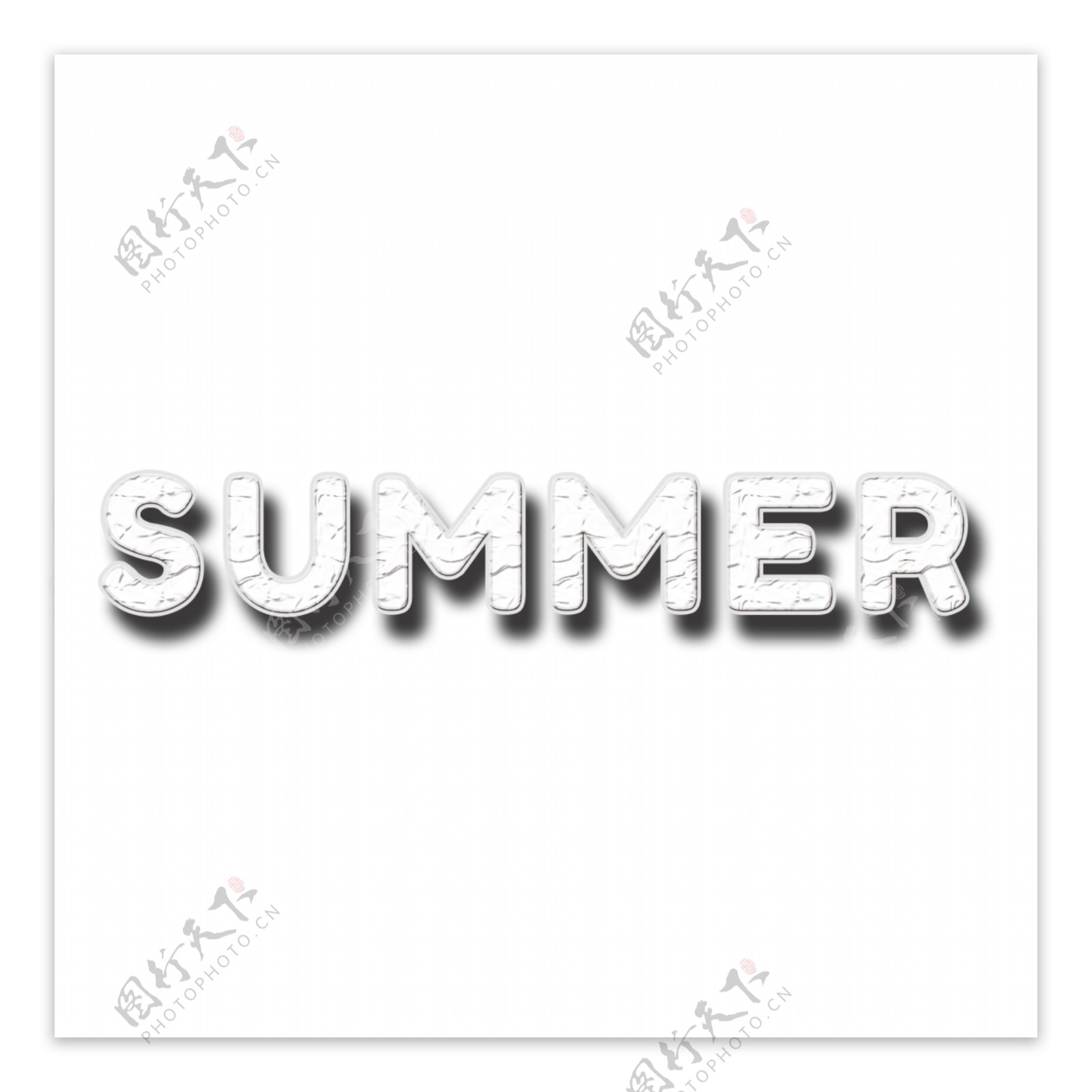 简单的夏季字体