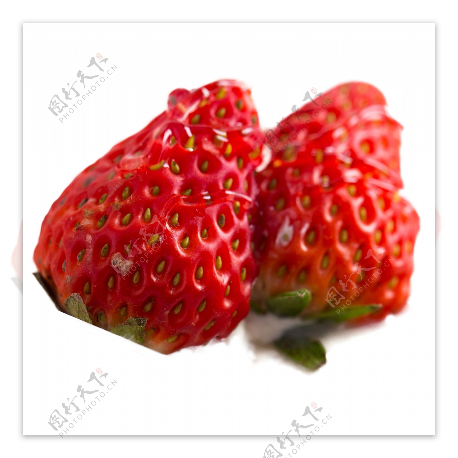 可爱清甜草莓水果